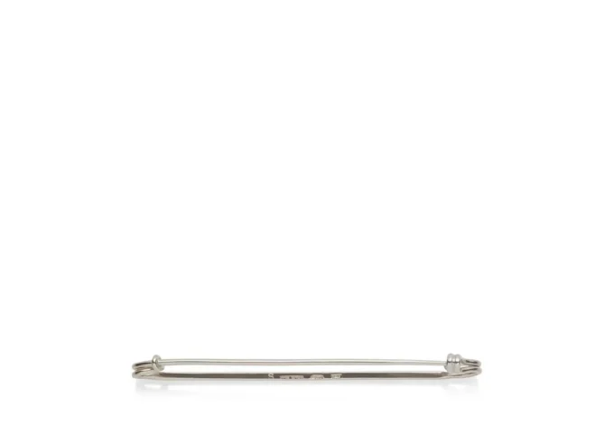 Alfiler de cuello de oro blanco