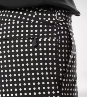 Bañador de nylon con estampado de lunares medianos