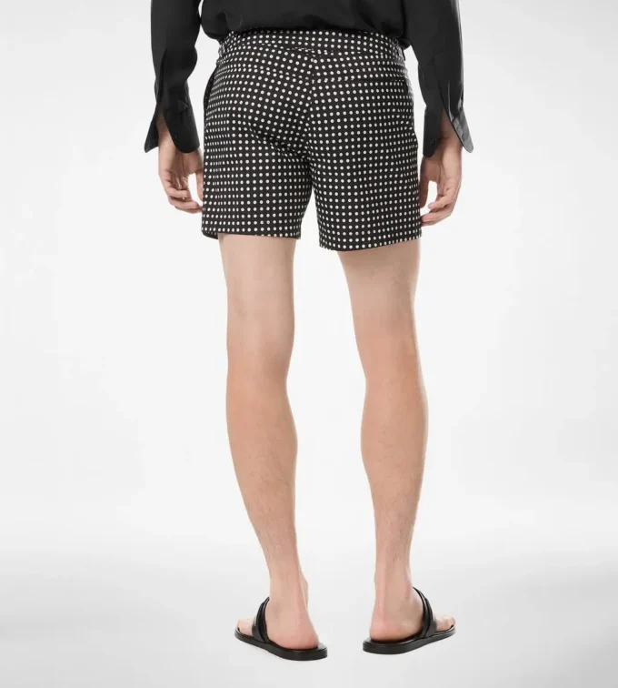 Bañador de nylon con estampado de lunares medianos