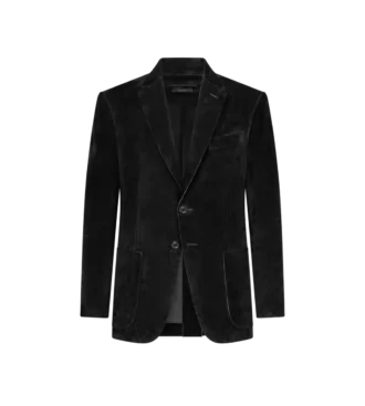Blazer sartorial de ante de cachemira
