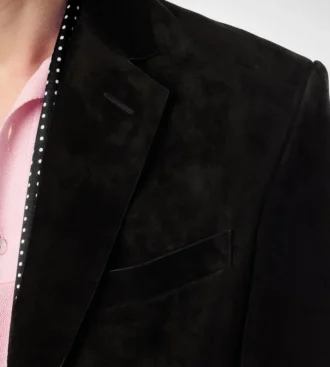 Blazer sartorial de ante de cachemira
