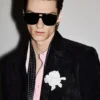 Blazer sartorial de ante de cachemira
