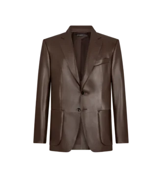 Blazer sartorial de napa plongé suave