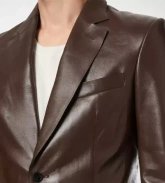 Blazer sartorial de napa plongé suave