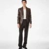 Blazer sartorial de napa plongé suave Blazer sartorial de napa plongé suave