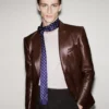 Blazer sartorial de napa plongé suave Blazer sartorial de napa plongé suave