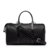 Bolsa de viaje mediana de piel granulada con abertura amplia Bolsa de viaje mediana de piel granulada con abertura amplia