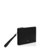 Bolsa minimalista y delgada de piel granulada con correa para la muñeca Bolsa minimalista y delgada de piel granulada con correa para la muñeca