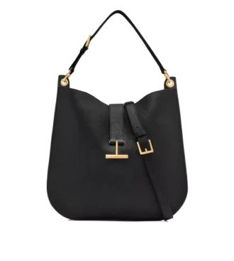 Bolso bandolera grande Tara de piel granulada