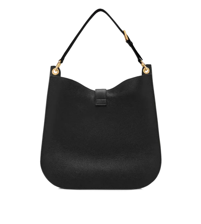 Bolso bandolera grande Tara de piel granulada Bolso bandolera grande Tara de piel granulada