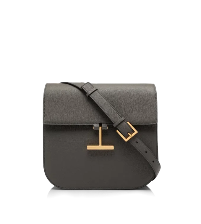 Bolso bandolera mediano Tara de piel granulada Bolso bandolera mediano Tara de piel granulada