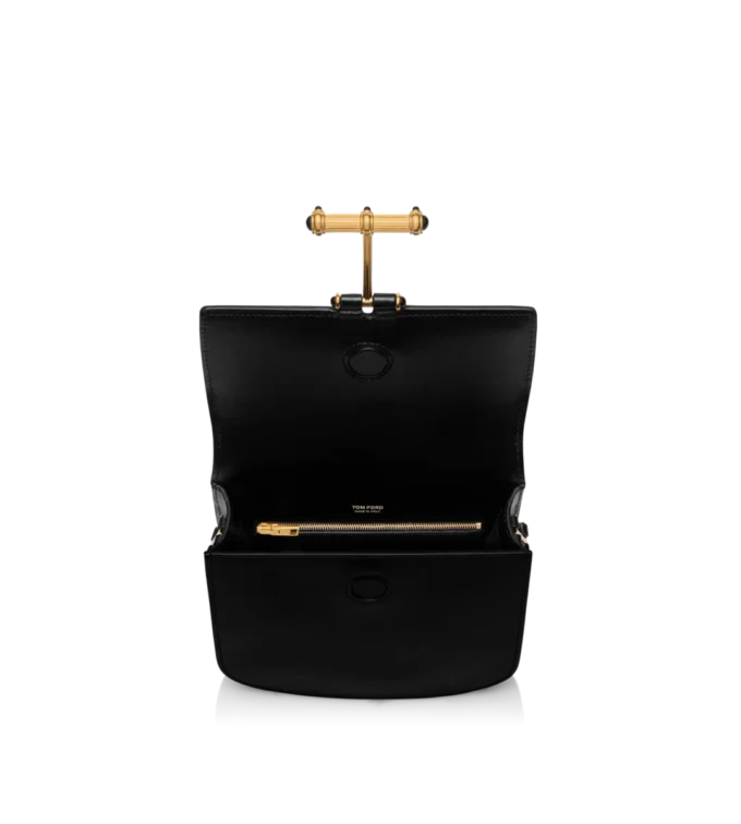 Bolso bandolera mini Tara de piel con efecto palmellato Bolso bandolera mini Tara de piel con efecto palmellato