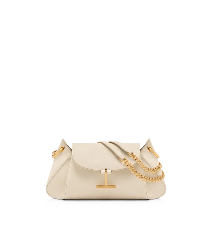 Bolso bandolera Tara de piel natural con cadena Bolso bandolera Tara de piel natural con cadena