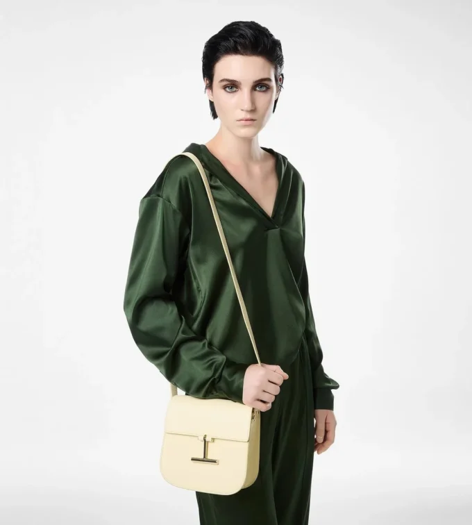 Bolso bandolera Tara Mini de piel granulada Bolso bandolera Tara Mini de piel granulada
