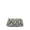 Bolso de hombro con cadena Tara de pitón estampado