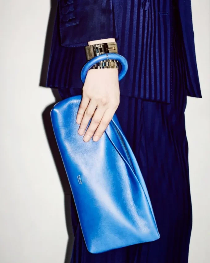 Bolso de mano Aura de piel napa Bolso de mano Aura de piel napa