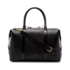 Bolso de viaje con hebilla lateral de piel lisa
