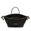 Bolso de viaje con hebilla lateral de piel lisa