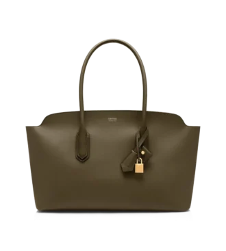 Bolso grande de hombro Alexander de piel natural granulada