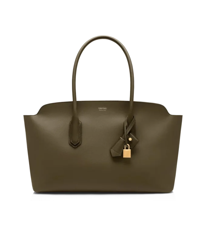 Bolso grande de hombro Alexander de piel natural granulada Bolso grande de hombro Alexander de piel natural granulada