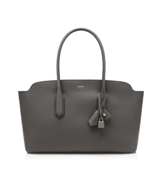 Bolso grande de hombro Alexander de piel natural granulada