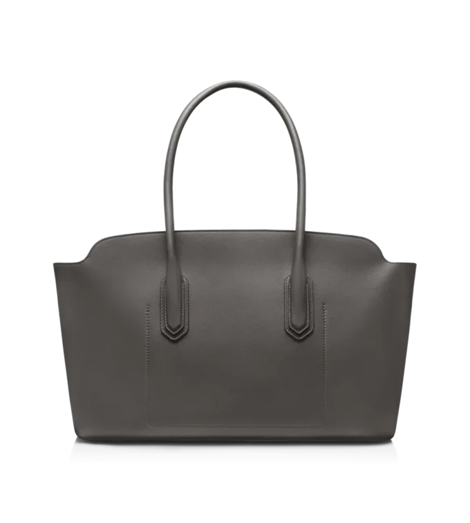Bolso grande de hombro Alexander de piel natural granulada