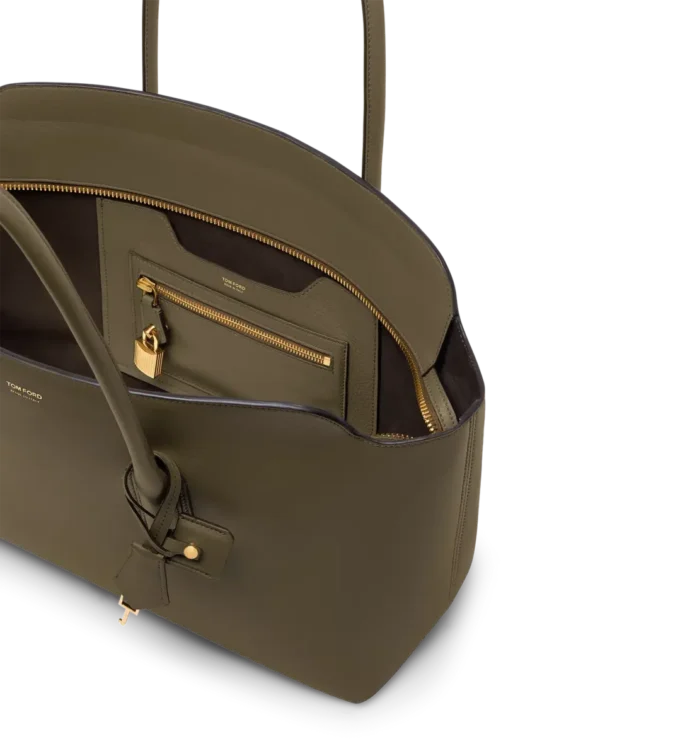 Bolso grande de hombro Alexander de piel natural granulada Bolso grande de hombro Alexander de piel natural granulada