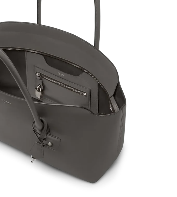 Bolso grande de hombro Alexander de piel natural granulada