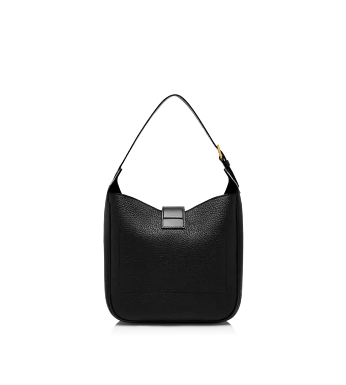 Bolso hobo pequeño Monarch de piel granulada Bolso hobo pequeño Monarch de piel granulada