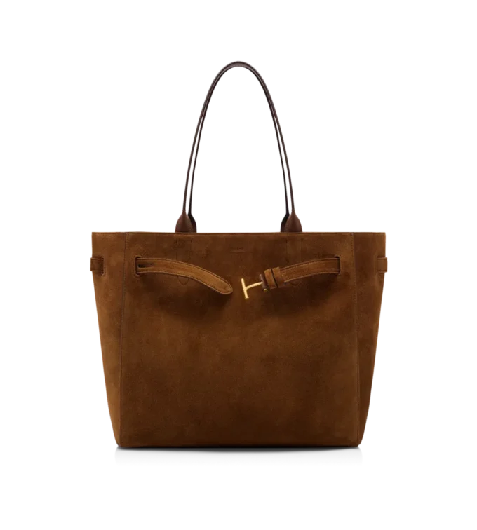 Bolso mediano Audrey de piel de ante Bolso mediano Audrey de piel de ante