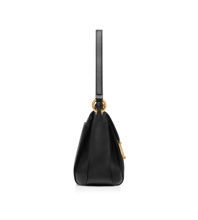 Bolso mediano de hombro Tara de piel natural