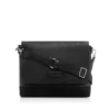 Bolso mensajero deportivo elegante de piel y ante Bolso mensajero deportivo elegante de piel y ante