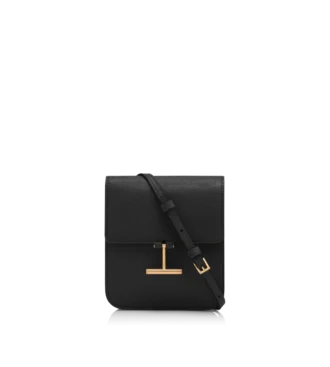 Bolso mini Tara de piel granulada con correa
