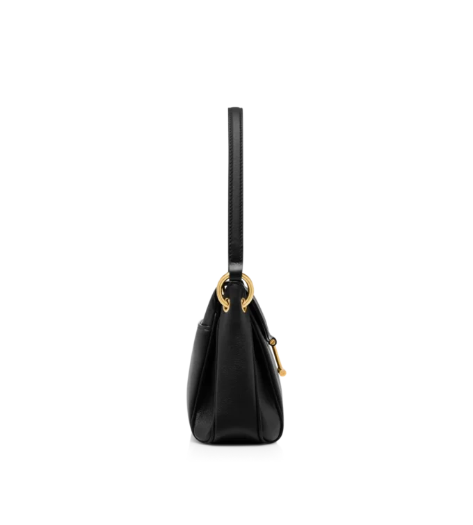 Bolso pequeño de hombro Tara de piel natural granulada