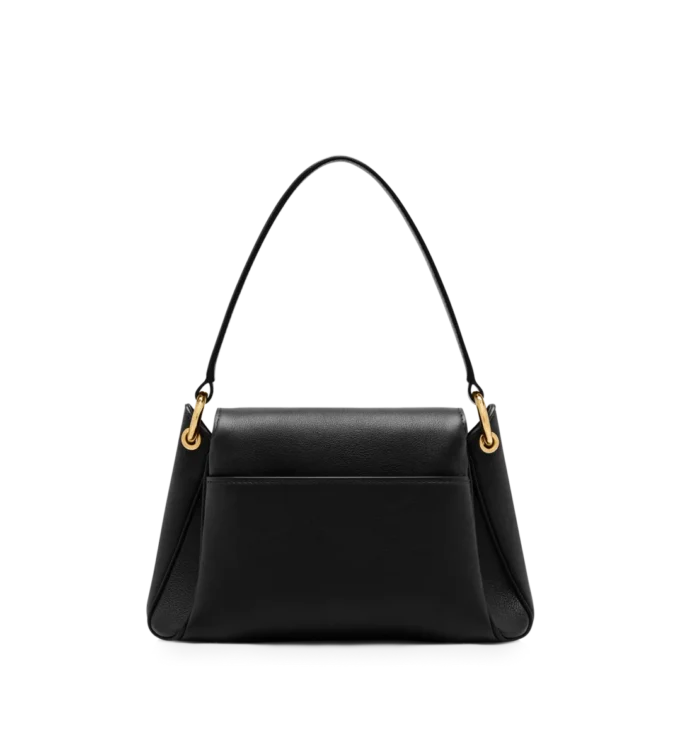 Bolso pequeño de hombro Tara de piel natural granulada