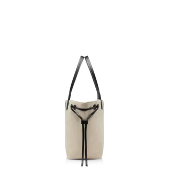 Bolso tote grande de jacquard a rayas