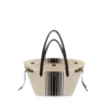 Bolso tote grande de jacquard a rayas Bolso tote grande de jacquard a rayas