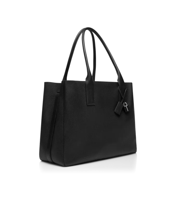 Bolso tote T-Line East-West de piel granulada Bolso tote T-Line East-West de piel granulada