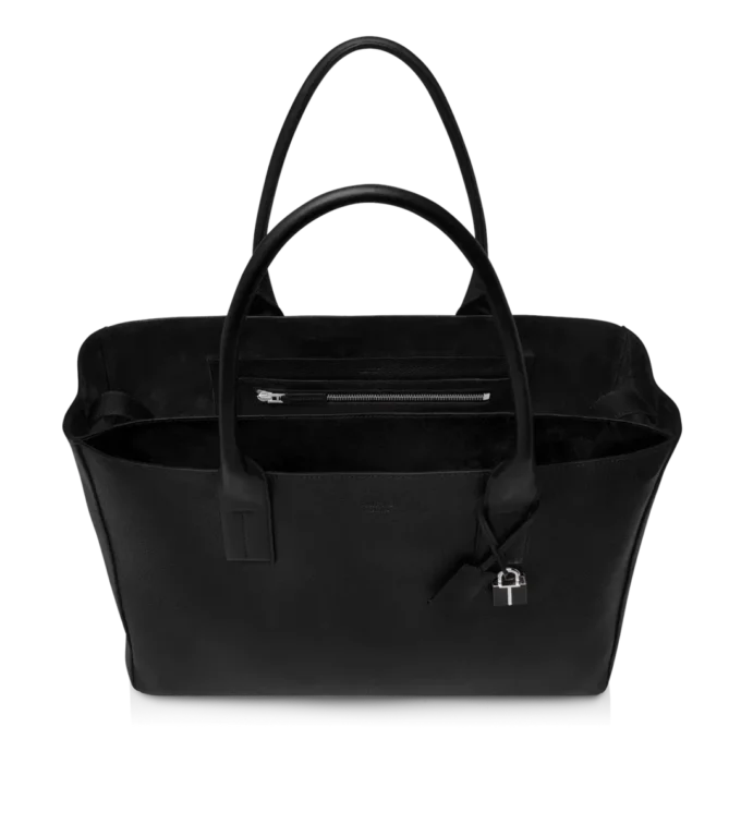Bolso tote T-Line East-West de piel granulada Bolso tote T-Line East-West de piel granulada