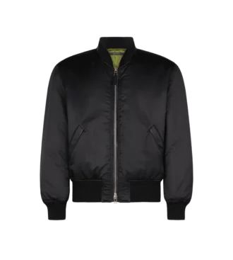 Bomber de satén de seda