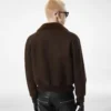Bomber de vuelo de nubuck y piel de oveja Bomber de vuelo de nubuck y piel de oveja