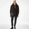 Bomber de vuelo de nubuck y piel de oveja Bomber de vuelo de nubuck y piel de oveja