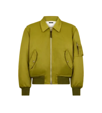 Bomber de vuelo de nylon satinado