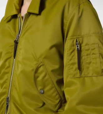 Bomber de vuelo de nylon satinado