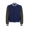 Bomber universitario con mangas de piel Bomber universitario con mangas de piel