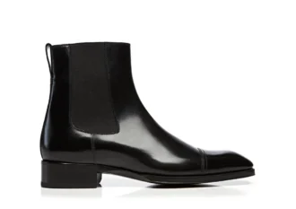 Botas Chelsea con puntera de cuero Gianni