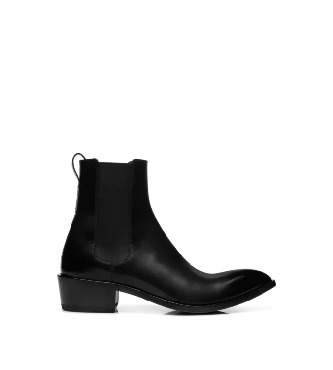 Botas Chelsea de piel bruñida Botas Chelsea de piel bruñida