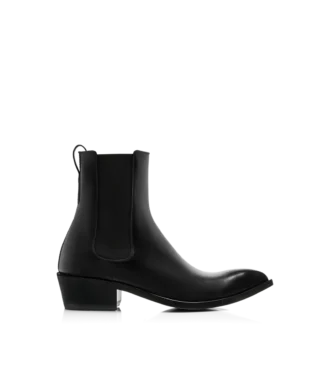 Botas Chelsea de piel bruñida Botas Chelsea de piel bruñida
