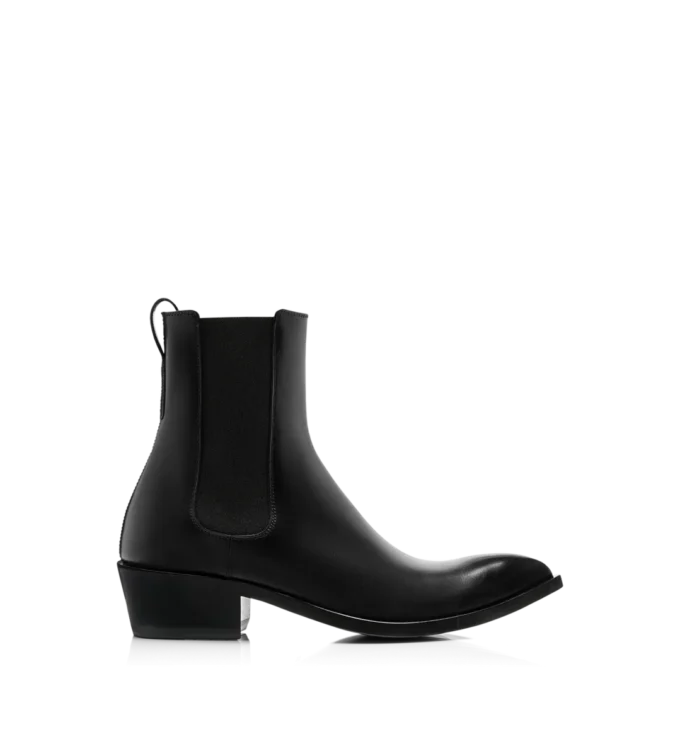 Botas Chelsea de piel bruñida