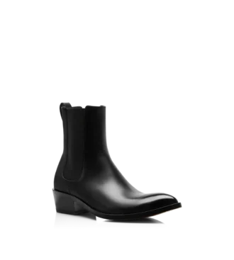 Botas Chelsea de piel bruñida Botas Chelsea de piel bruñida